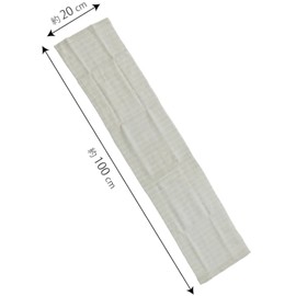 OHE CB3 Body Towel, White, Approx. Width 7.9 x Length 39.4 inches (20 x 100 cm), Silk Cotton, Nylon Towel, 100% Natural Material