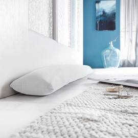 REDBEST Seattle Series Draught Excluder Door Stopper Wind Stopper for Windows and Doors Premium Quality with Weighted White Size 90 x 10 cm