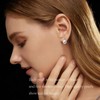 CTEW Pearl Earrings for Women Pearl Dangle Earrings,18K White Gold