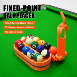WYCDMJ Precision Pool Ball Rack: 3D Printed Billiards Training Tool for Consistent Practice, Creates Perfect Triangle in Seconds, Portable & Includes Maintenance Kit (Screwdriver/Rubber Bands)