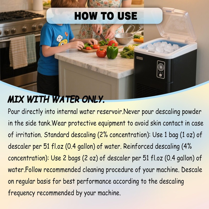 xcivi 6 Pack Ice Maker Descaling Powder Compatible with GE
