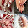 6Pcs Christmas Nail Art Stickers - 3D French Elk Self-Adhesive