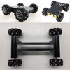 Premium Mecanum Wheels, 4WD Omnidirectional Wheels with Metal 6mm Coupling