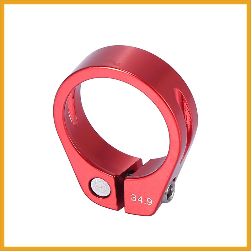 Partuto 34.9mm Aluminium Alloy Bike Seat Post Clamp Seat Post
