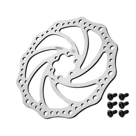 Corki Cycles Bicycle Disc Brake Disc Disc with 6 Screws for Mountain Bike Road Bike 1 Piece 140mm 160mm 180mm 203mm Round Hole 180mm