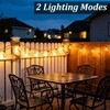 Solar String Lights Outdoor, 15.7FT Vintage Hemp Rope Patio Lights