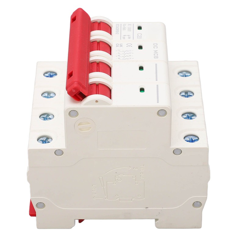 4P Miniature Circuit Breaker DIN Rail Mounting Overload Protection Switch