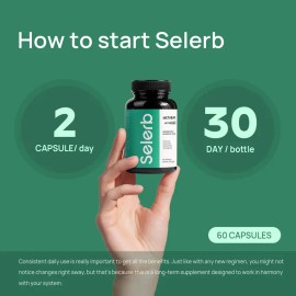 Selerb Metaburn Daily Nutrient Support – Chromium, Vitamin B12 & Berberine HCl – Metabolism & Energy Boost – 60 Capsules