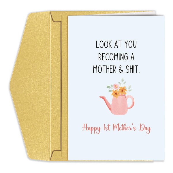 Funny First Mothers Day Card, Hilarious Mothers Day Card for