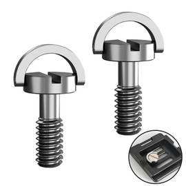 Pack of 2 1/4 Inch Screw Stainless Steel Tripod Screws 1/4 Inch Screws Quick Release Screw Camera Mounting Screw for Camera Screw, Monopod, Tripod, Quick Release Plate
