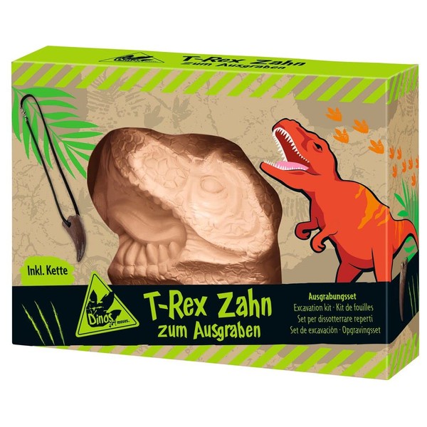 moses 4033477402523 T-Rex Dig Tooth Digging Kit with Dinosaur Tooth