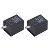 2Pcs LED Flasher 2‑Pin Electronic Relay Normally Open Car Turn