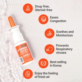 LUCA V-Defense™ Nasal Spray with Lambda Carrageenan, Menthol, and Eucalyptol – Drug-Free Nasal Congestion Relief – Moisturizes Nasal Passages and Reduces Contaminant Adhesion – 0.67 fl oz (200 Sprays)
