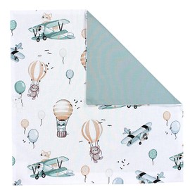 TupTam Children's Cushion Cover Decorative Patterned Foxes in Plane Green Size: 80 x 80 cm