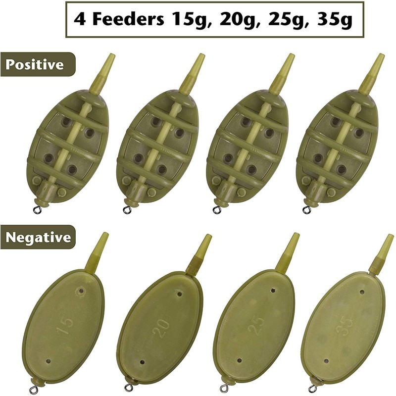 ANCLLO Inline Method Feeder Set Carp Fishing Tackle 4 Inline