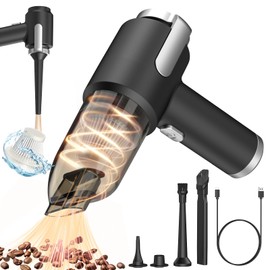 Jkaoclever Handheld Vacuum Cordless, 15kpa Portable Mini Car Vacuum Cordless, 2 in 1 Wireless Rechargeable Vacuum Cleaner & Air Duster with Brushless Motor for Home Car Pet