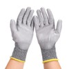 [DEWEL] Cut Resistant Gloves, Anti-slip, Work Gloves, Blade-Proof, PU Coating,