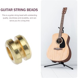 TOYANDONA Cuentas Doradas para Modificación y Reacondicionamiento Práctico de Aleación de Zinc 10 Piezas para Cuerdas de Guitarra de Cuerdas Acústicas