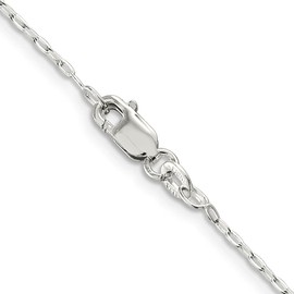 IceCarats 925 Sterling Silver 1.4mm Oval Cable Chain Necklace 16 inch