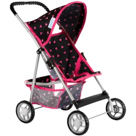 Kinderplay Baby Doll Stroller | Baby Stroller Toy | Umbrella Stroller - Toy Baby Stroller for Dolls with Handle Height| Baby 22.05 inches | Doll Stroller for Toddlers 1-3 | Toy Stroller, model KP0280R
