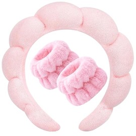 Triko Diademas para Cabello Mujer, Diadema Skincare de Esponja Antideslizante, Diademas Faciales para SPA y Cuidado de la Piel, Diadema para Lavar la 