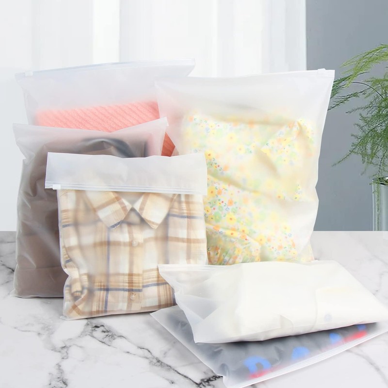 DERAYEE 20 Pack Zipper Plastic Bags Zipper Bags Plastic Bags