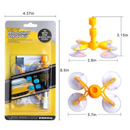 BSONEDO Windshield Crack Chip Repair Kit, Glass Repair Kit Liquid Fast Repair for Cracks, Chips, Bullseyes and Starbursts in Car Windscreens