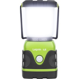 LE 1000LM Battery Powered LED Camping Lantern, Waterproof Tent Light with 4 Light Modes, Camping Essentials, Portable Lantern Flashlight for Camping, Emergency Light, Power Outages, Not Rechargeable