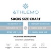 Athlemo - Paquete de 4 calcetines daibetic de bambú para