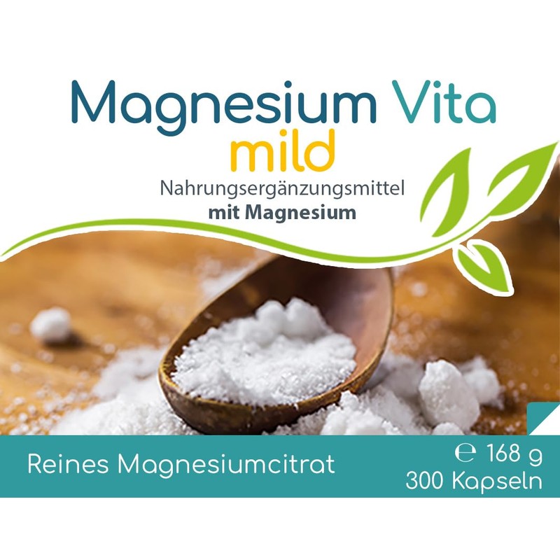 Cellavita Magnesium Vita 'mild' Good Bioavailability Vegan Capsule Case Made