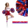 Hooshing 2PCS Blue and Red Pom Poms Cheerleading Rainbow Cheer
