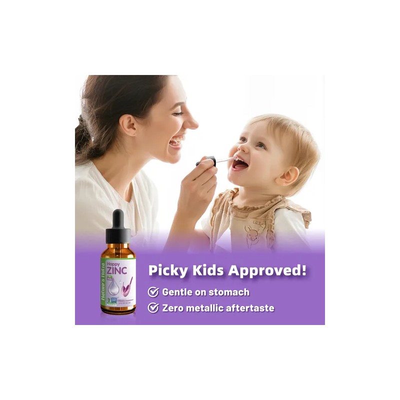 Natures Nutra Happy Zinc, 2 Fl. Oz (60ml), Premium Baby