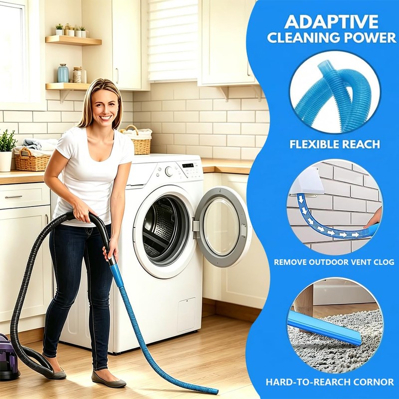 Dryer Vent Cleaner Kit Dryer Lint Vac Vacuum Hose Attachment