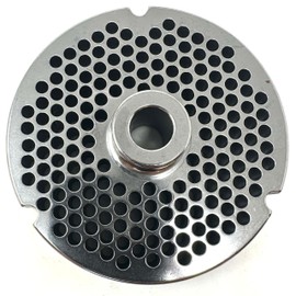 Cutlery Mania #32 Meat Grinder Plate, Hubbed, 15 mm Width, D2 Steel (3/16 Inch)
