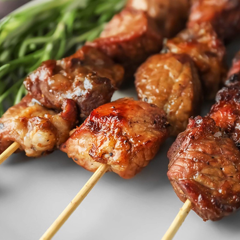 PMS 832088 Eco Connection 10 Inch Disposable BBQ Bamboo Skewers