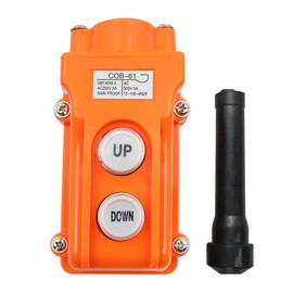 Sarini 2pcsCOB 61 Rain Proof Up-Down Station Hoist Crane Pendant Pushbutton Switch