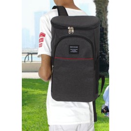 SCGEHA Insulated Backpack, Large Capacity, Cooler Bag, Rucksack, Waterproof, For Travel, Shopping, Hiking, (Black)