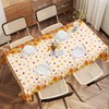 Sundonix Thanksgiving Tablecloth Plastic Disposable - Fall Rectangular Paper Tables