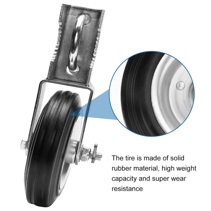 Bailoo 2 Pack Gate Wheel Supporting Swing Gate with 1-5/8"
