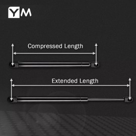 Unbranded 2 Tailgate Lift Supports for Chevy Trailblazer EXT GMC Envoy 2002-2006 SUV 4574