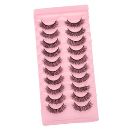 Baluue 7d False Eyelashes 10 Pairs Natural Look for Women's Makeup Collection