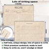 KTFNOMES 100 Count Recipe Cards, Recipe Cards 4x6 Rustic Kraft,