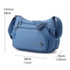 JIANLINST Shoulder Bags for Women Nylon Multi Pocket Crossbody Bags