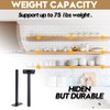 AddGrace 4 Pack Floating Shelf Brackets Solid Steel Heavy Duty