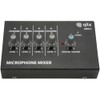 qtx MM41 Mini Microphone Mixers | 4 Channel,Black