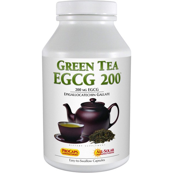 ANDREW LESSMAN Green Tea EGCG 200 - 180 Capsules – 200 mg EGCG, Powerful Anti-oxidant Support for Healthy Liver Function, Immune, Brain, Heart and Circulatory Systems. No Additives