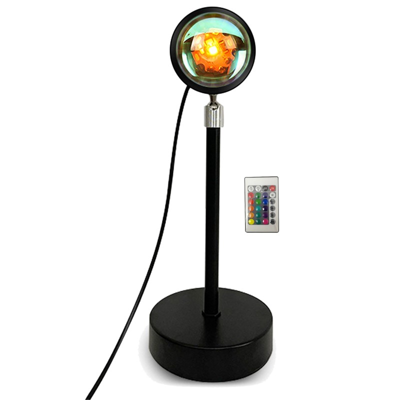 Ambient Projector Lamp 16 Colors 180° Rotatable Remote Control RGB