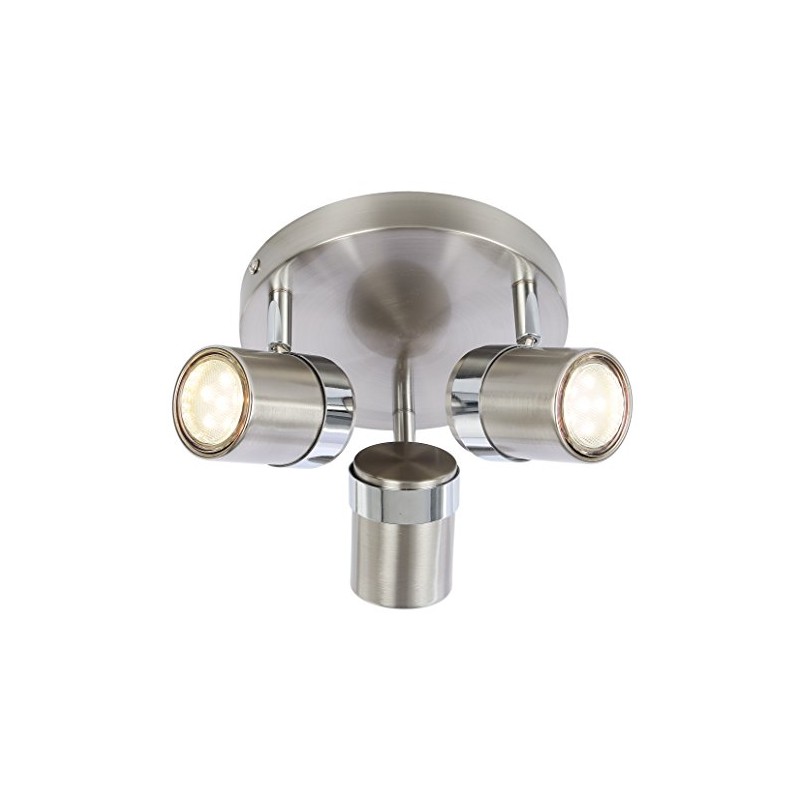 UKEW 3 Way Round Ceiling Light - Satin Stylish Home