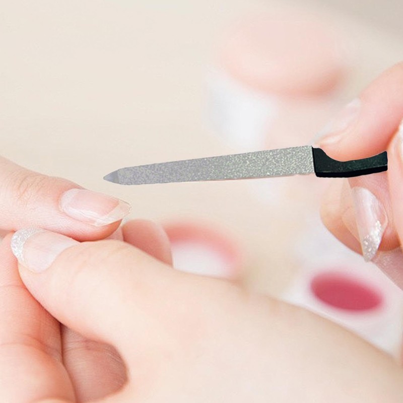 6-Piece Nail File Set, Nail File Strips, Stainless Steel Nail