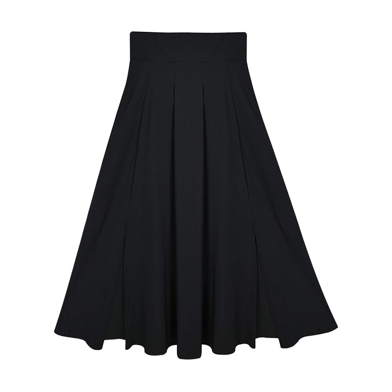 Maxi Skirt Women's High Waist Pockets with Side Slit, Long